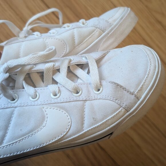 EUC Nike Women's 6 Court Legacy Mule sneakers white canvas slip on shoes slides - Picture 12 of 12